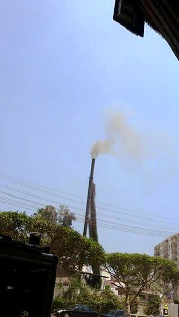 تصاعد الدخان من محرقة المستشفى -اليوم السابع -8 -2015