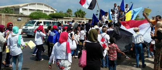 طلائع الاشبال ينظمون مسيرة من مركز شباب المعمورة -اليوم السابع -8 -2015