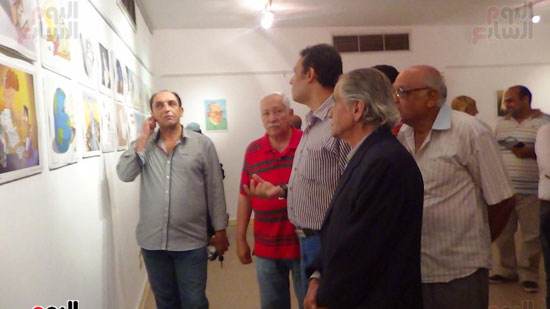 افتتاح معرض الملتقى الدولى للكاريكاتير بقصر ثقافة الإسماعيلية (1)