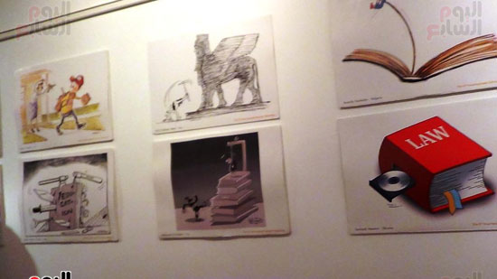 افتتاح معرض الملتقى الدولى للكاريكاتير بقصر ثقافة الإسماعيلية (3)