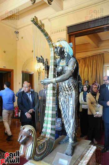 1 (29)وزراء الآثار والثقافة والسياحة يفتتحون متحف ركن فاروق بحلوان