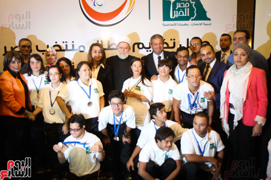 تكريم  أبطال مصر لمتحدى الإعاقة الذهنية بحضور وزير الرياضة-(24)