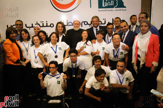 تكريم  أبطال مصر لمتحدى الإعاقة الذهنية بحضور وزير الرياضة-(25)