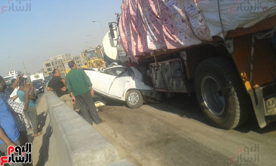 حادث مرورى بطريق إسكندرية الصحراوى دون إصابات (4)