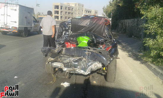 حادث مرورى بطريق إسكندرية الصحراوى دون إصابات (6)