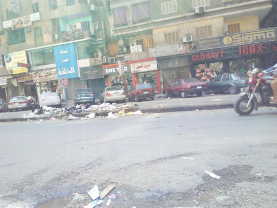 شارع أحمد عصمت بعين شمس يشتكون من تراكم القمامة (1)