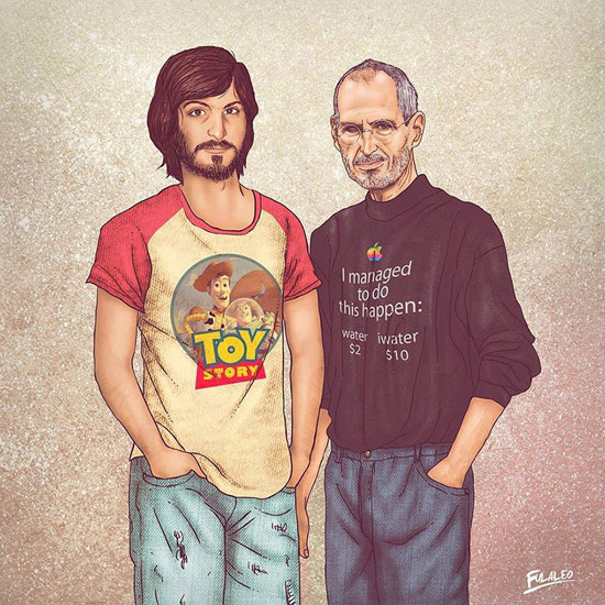 صورة للفنان Steve Jobs مقارنة -اليوم السابع -9 -2015