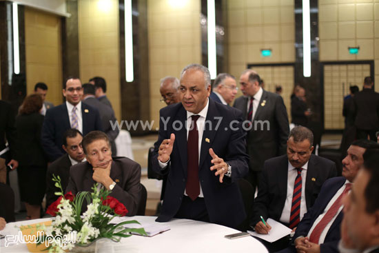 مصطفى بكرى متحدثاً خلال الاجتماع -اليوم السابع -9 -2015 مصطفى بكرى متحدثاً خلال الاجتماع -اليوم السابع -9 -2015