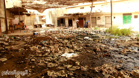 سوق الخضار بناهيا تغمره مياه الصرف الصحى -اليوم السابع -9 -2015
