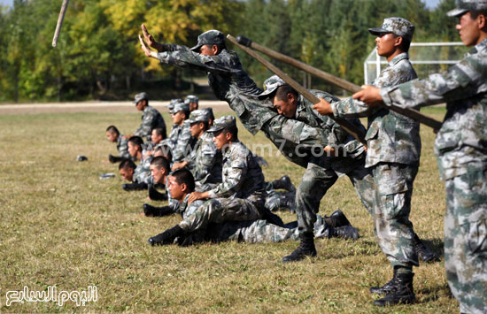 تدريب الجنود فى ثكناتهم. -اليوم السابع -9 -2015