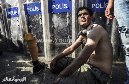 معاق سورى على الحدود  -اليوم السابع -9 -2015