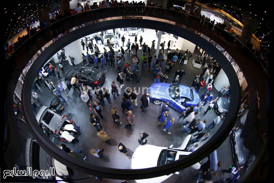 جناح شركة bmw الألمانية فى المعرض -اليوم السابع -9 -2015