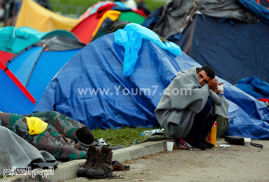 استمرار أزمة المهاجرين العالقين على الحدود بين كرواتيا وسلوفينيا -اليوم السابع -9 -2015