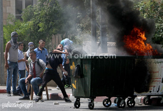 جانب من الاشتباكات -اليوم السابع -9 -2015