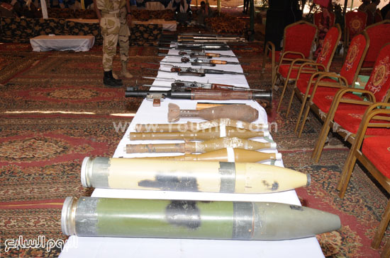 المنطقة الغربية سلمت كميات كبيرة من الأسلحة والذخائر لقوات الجيش  -اليوم السابع -9 -2015