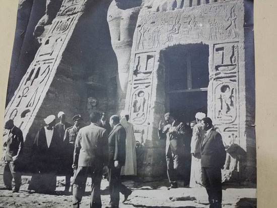  الرئيس جمال عبد الناصر يفتتح عملية إنقاذ آثار معبد أبوسمبل -اليوم السابع -9 -2015