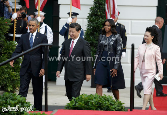  جانب من استقبال الرئيس الصينى  -اليوم السابع -9 -2015