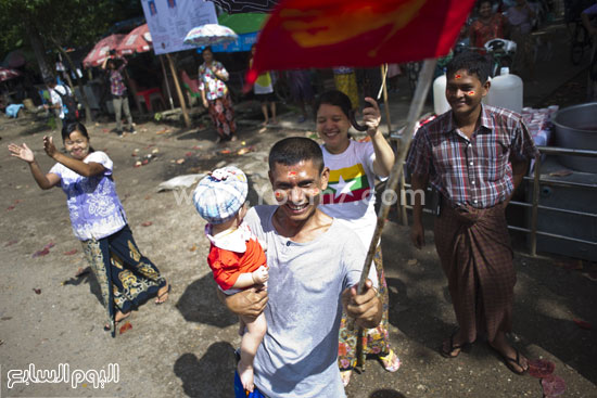  يشارك حزب المعارضة NLD بكل قوة فى الانتخابات  -اليوم السابع -9 -2015