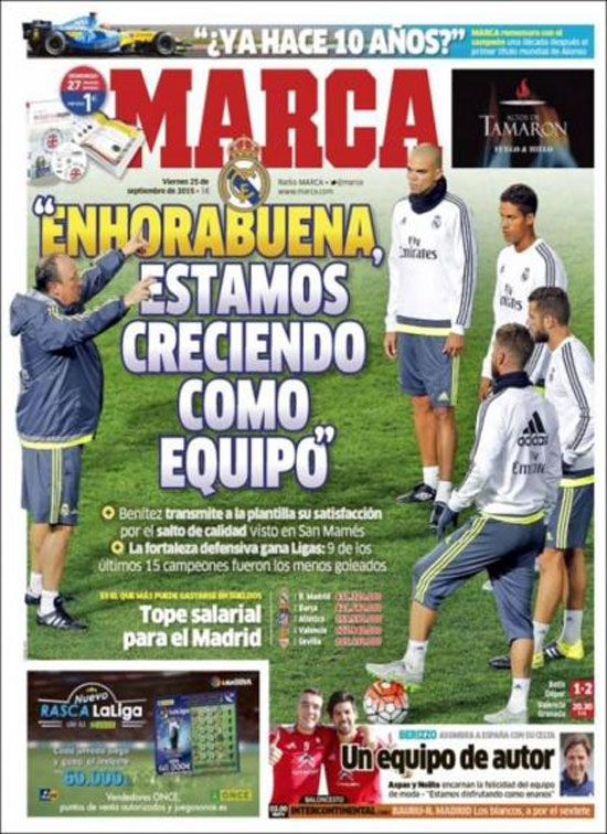 صحيفة   ماركا   الإسبانية -اليوم السابع -9 -2015
