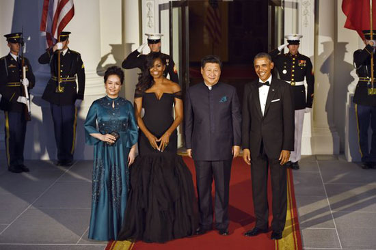 أوباما وزوجته فى الحفل  -اليوم السابع -9 -2015