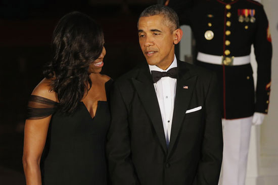 لقطة خاصة بين أوباما زوجته ميشيل  -اليوم السابع -9 -2015