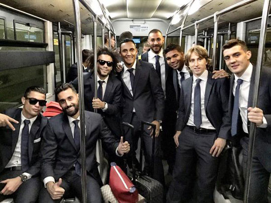 بعثة ريال مدريد تغادر للسويد لمواجهة مالمو -اليوم السابع -9 -2015