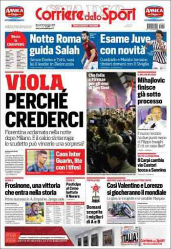 صحيفة كوريرو ديللو سبورت الإيطالية -اليوم السابع -9 -2015