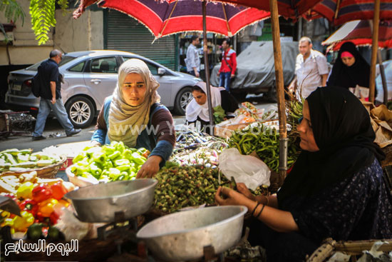 	سوق الخضروات يشهد ركود بحركة البيع والشراء -اليوم السابع -9 -2015