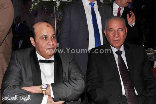 وزير العدل المستشار أحمد الزند ووالد العريس -اليوم السابع -9 -2015