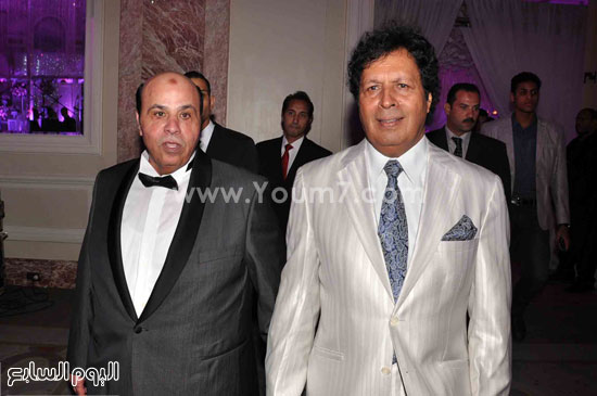 أحمد قذاف الدم مع والد العريس -اليوم السابع -9 -2015