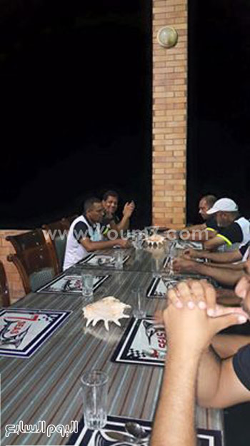 علاء عبد العال وأعضاء الجهاز الفنى للداخلية . -اليوم السابع -9 -2015