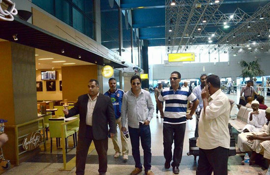 أحمد رجب يتواجد داخل مطار القاهرة  -اليوم السابع -9 -2015