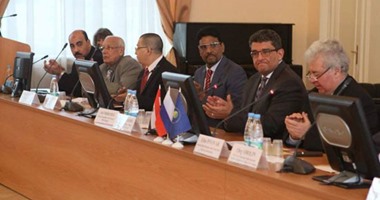 سفير مصر فى موسكو يستقبل وفد جامعة الفيوم خلال زيارته روسيا  