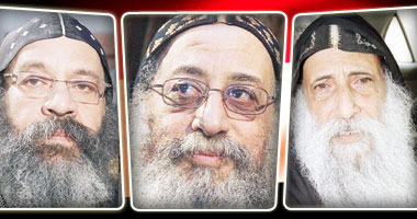 الأنبا رافائيل والأنبا تواضروس والقمص روفائيل