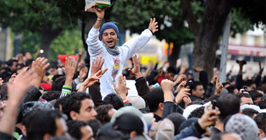 جانب من الاحتجاجات الغاضبة فى تونس