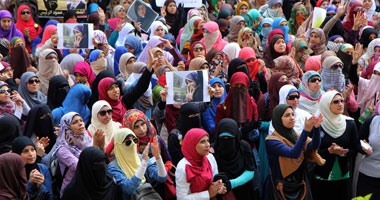 مظاهرة لطالبات الإخوان بالأزهر – صورة أرشيفية