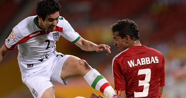 جانب من مباراة الإمارات وإيران