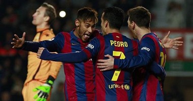 جانب من مباراة سابقة لفريق برشلونة