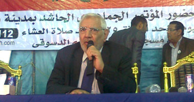 عبد المنعم أبو الفتوح أثناء المؤتمر
