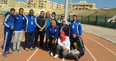ذهبية وفضية فى ألعاب القوى لجامعة قناة السويس فى مسابقات الشباب بكفر الشيخ  