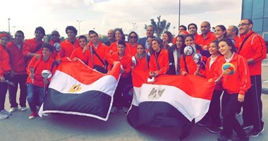 بعثة الجمباز تصل القاهرة