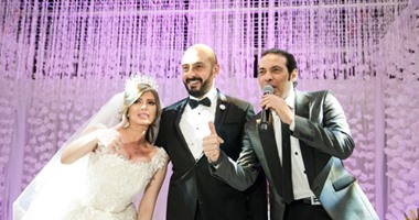 بالصور.. سعد الصغير يحيى حفل زفاف ناريمان وأحمد  