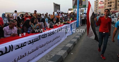 الإسكندرية نجحت فى ضرب الرقم القياسى لأطول مائدة فى العالم