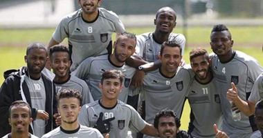 بالصور.. تشافى يظهر لأول مرة فى مران السد القطرى  