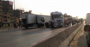 صحافة المواطن.. وقوع حادث سير على الطريق الدائرى بالمرج الجديدة  