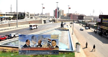 بالصور.. ميدان المؤسسة بشبرا الخيمة يتزين لافتتاح قناة السويس الجديدة  