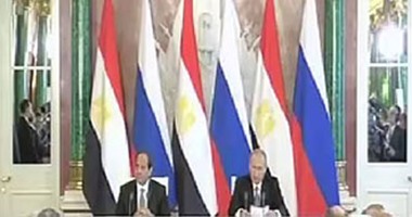 بوتين فى مؤتمر صحفى مع السيسى: إنشاء محطة نووية فى مصر بتكنولوجيا روسية  اليوم السابع