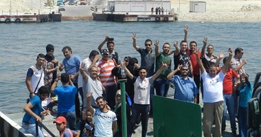 المصريين الأحرار  ينظم زيارة للصم والبكم وعائلاتهم لـ قناة السويس الجديدة   