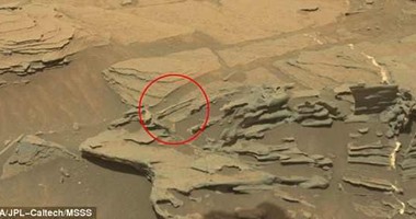 جسم غريب على سطح المريخ