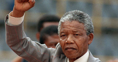 نيلسون مانديلا الزعيم الجنوب أفريقى الراحل 